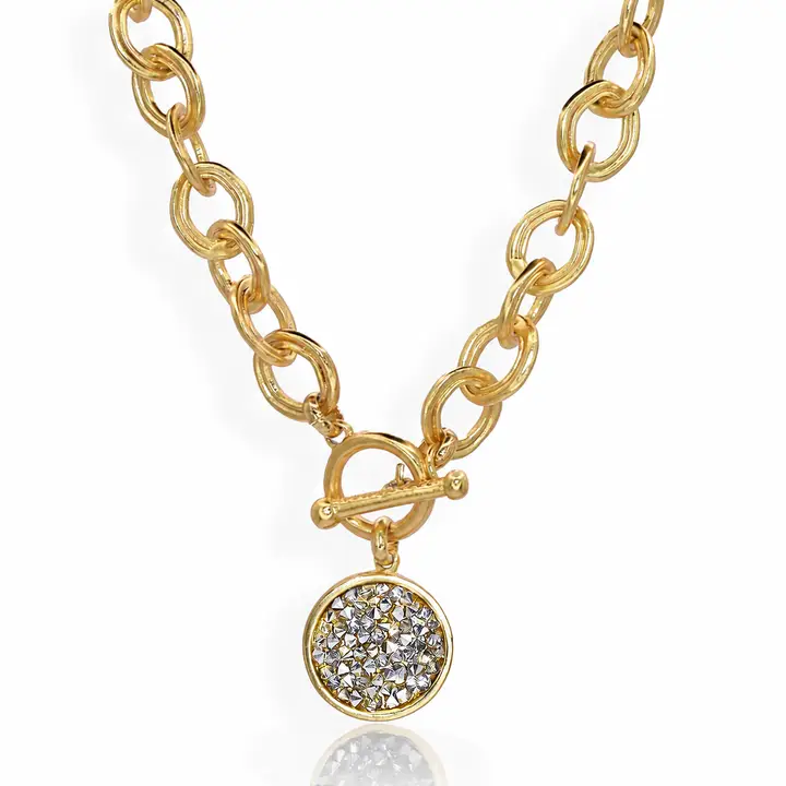 Lumiere Crystal Toggle Necklace