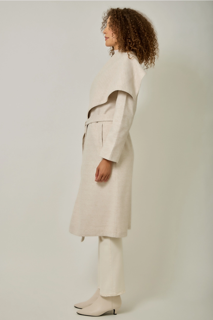 Shawl Collar Long Coat