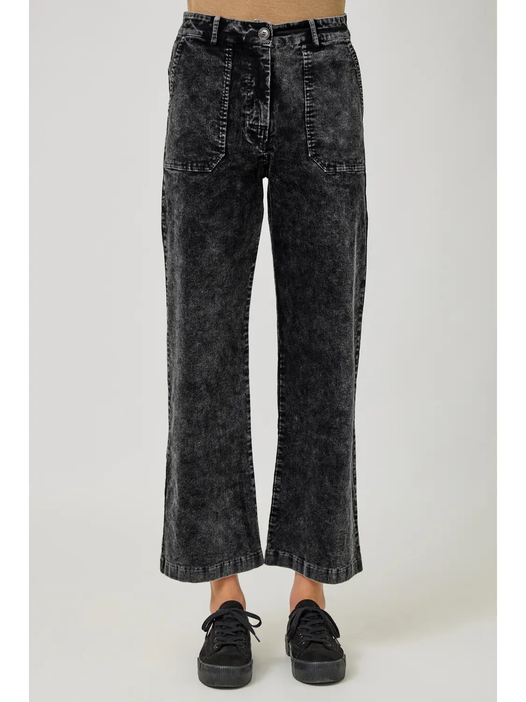 Holly Washed Corduroy Trouser ( 2 Colors-Black & Latte)