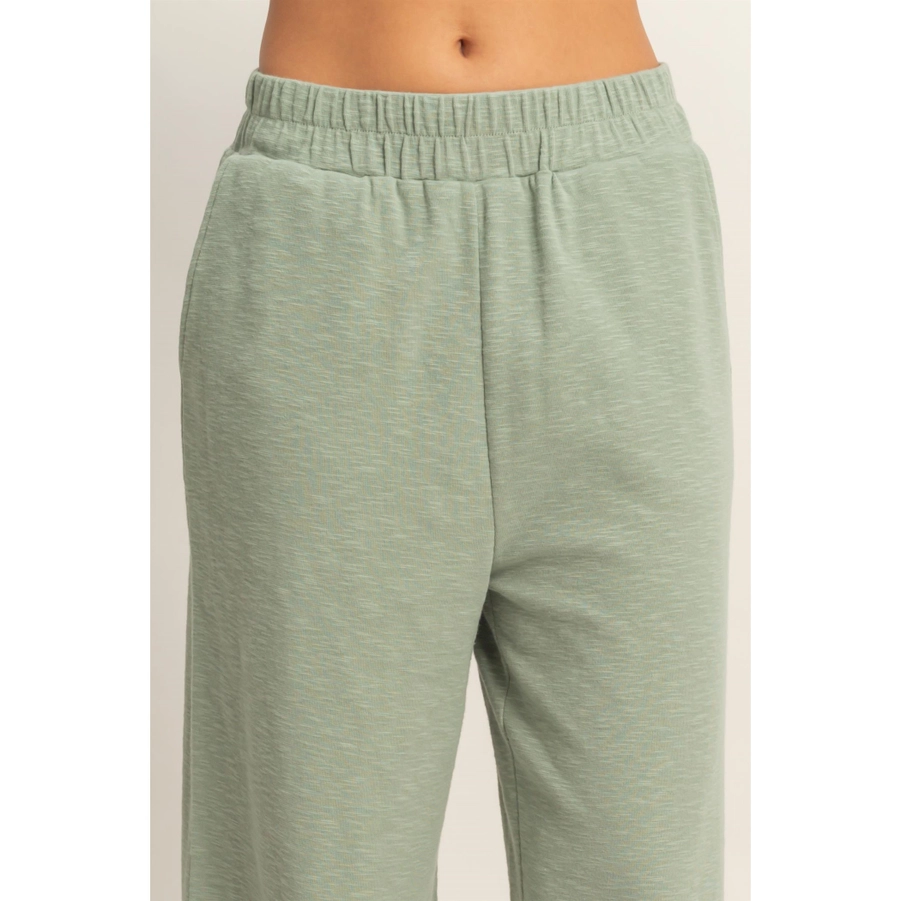 Wide Leg Elastic Waist Pants