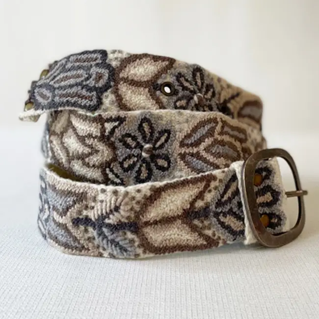 Embroidered Wool Belt ( Many styles & colors!)