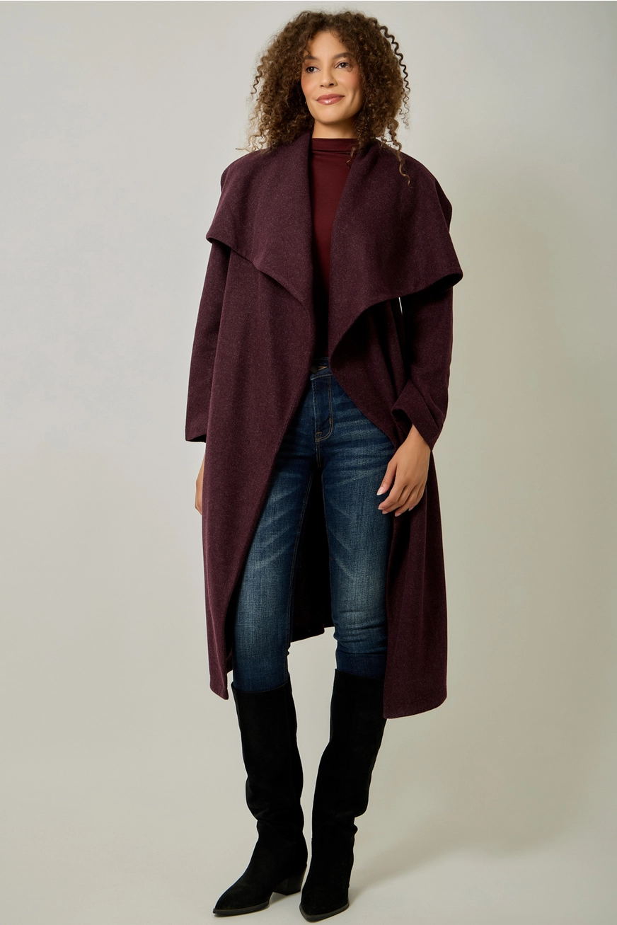 Shawl Collar Long Coat