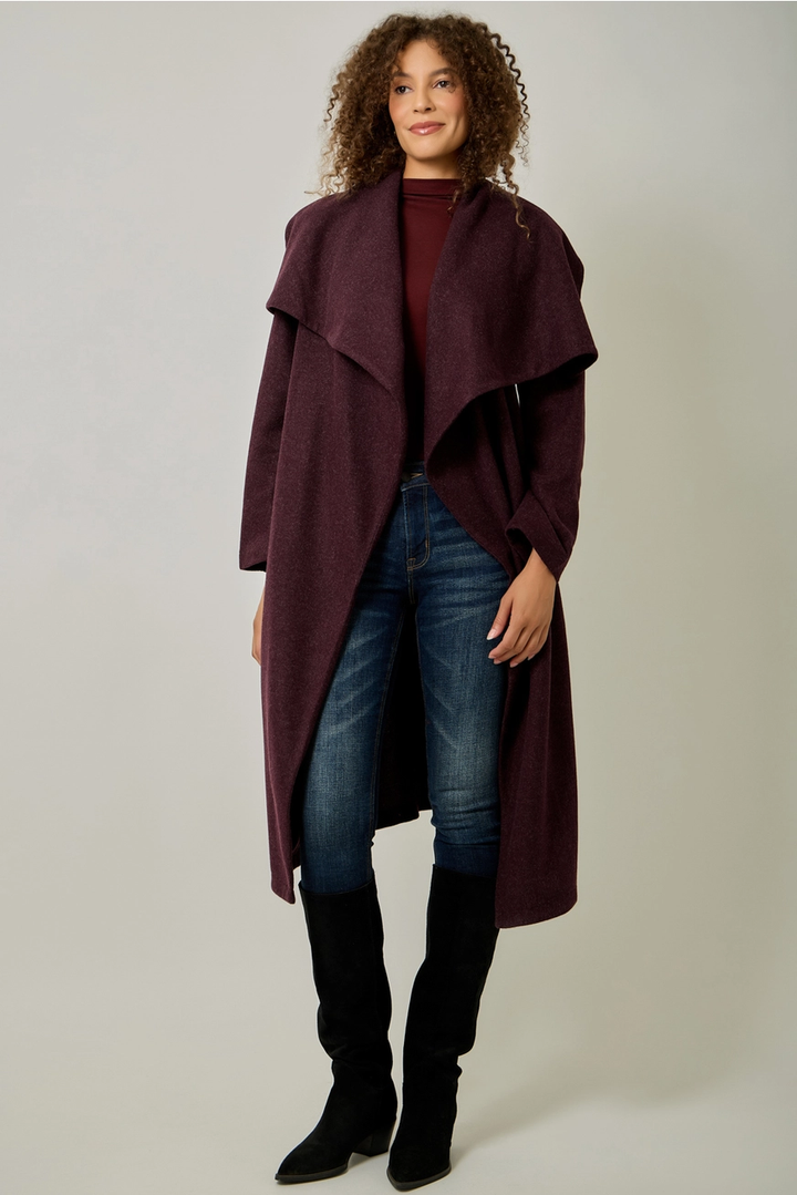 Shawl Collar Long Coat