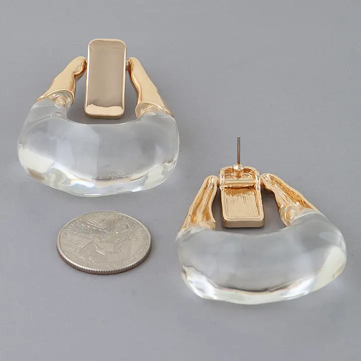 Modern Transparent Loop Earrings