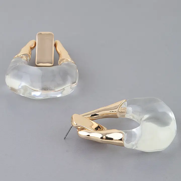 Modern Transparent Loop Earrings