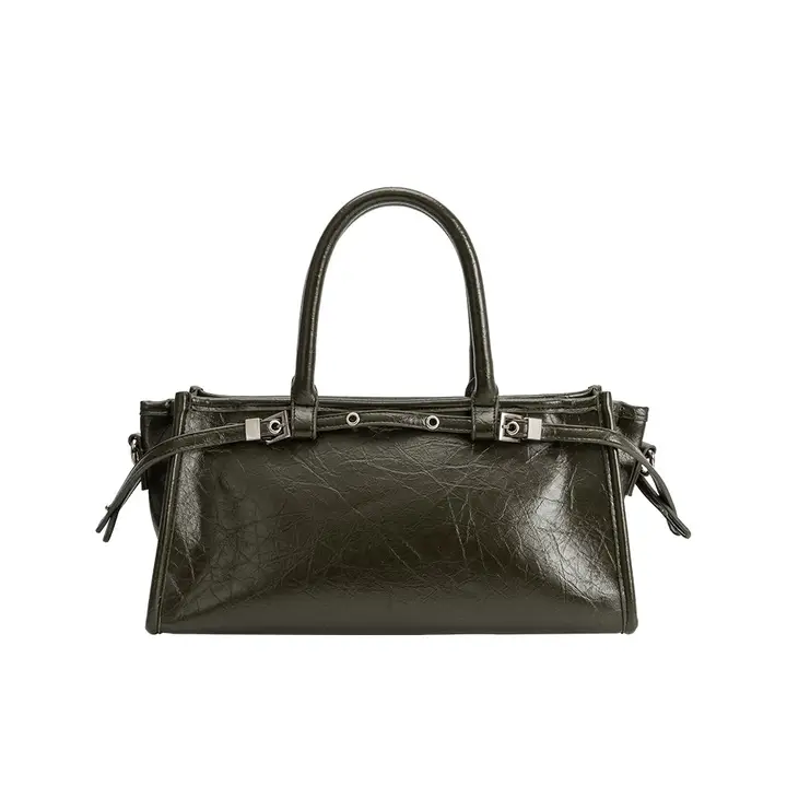 Rhonda Recycled Vegan Leather Handbag (available in burgundy & olive)
