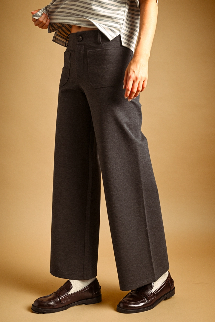 Ponte Fabric Crop Pants