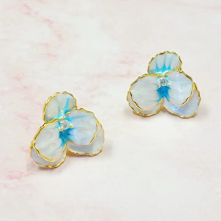 Noble Bloom Flower Earrings