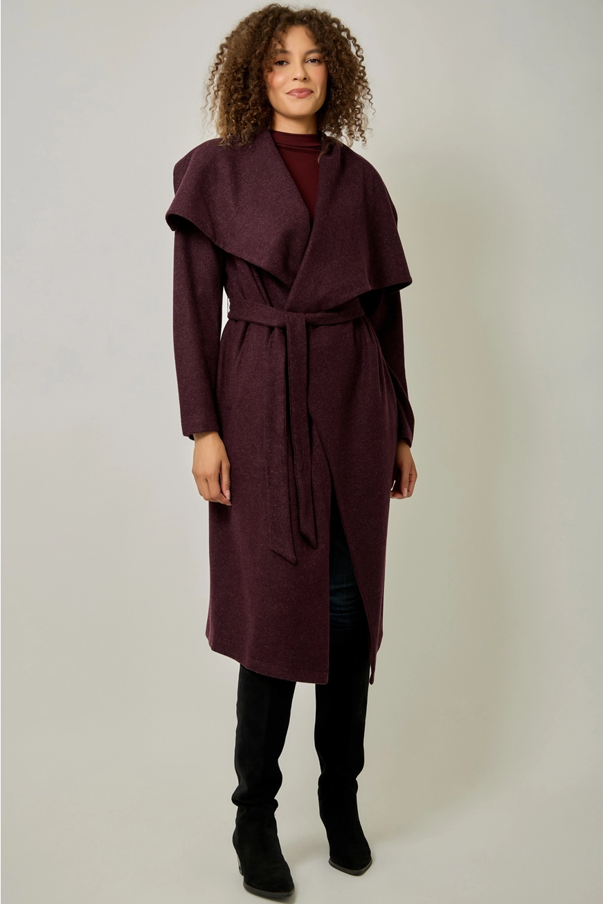 Shawl Collar Long Coat