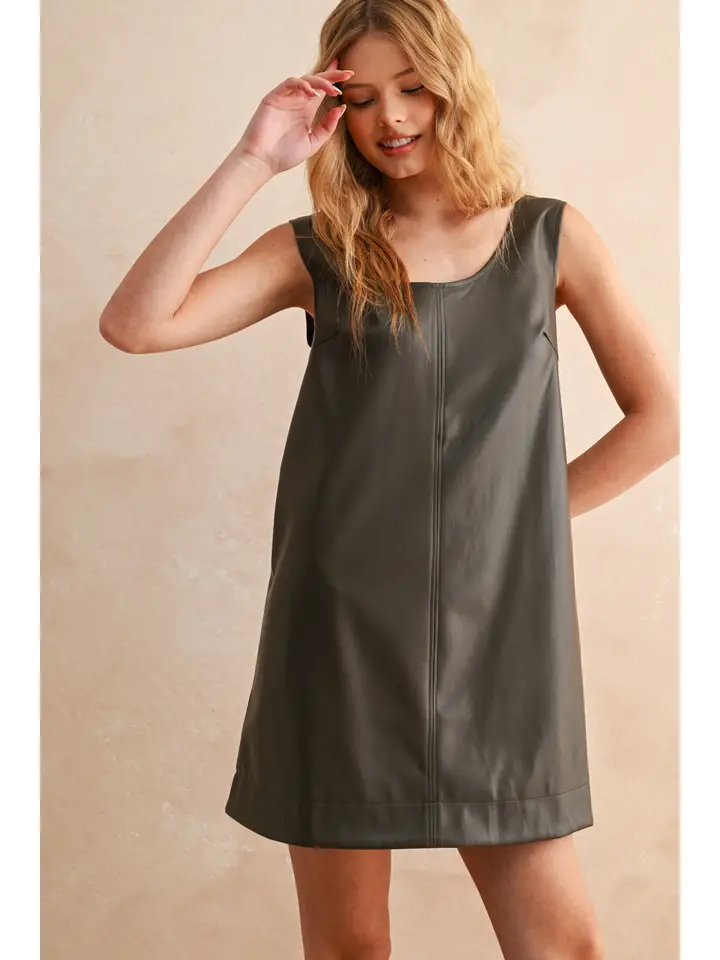 Parker PU Jumper Dress