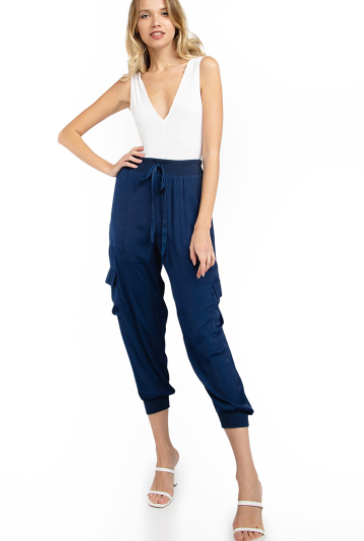 Nadia Navy Joggers - Beciga