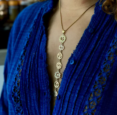Divine Chakra Brass Necklace - Beciga